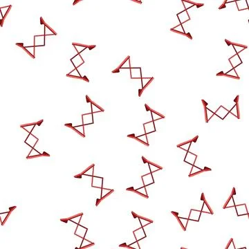 Pattern safety road barrier cartoon vector Illustrazione stock