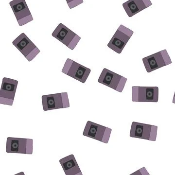 Pattern safety security camera cartoon vector 库存插图