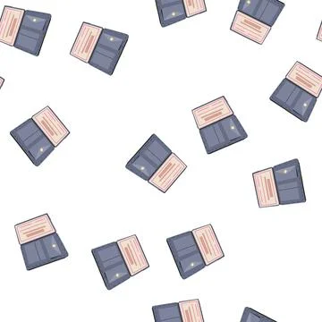 Pattern salary checkbook cartoon vector Illustrazione stock