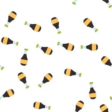 Pattern salty soy sauce cartoon vector Stock Illustration