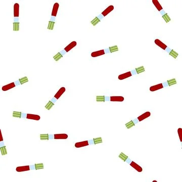 Pattern sample blood test vial cartoon vector Stock Illustration