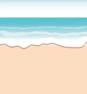 Pattern of sand and sea isolated icon Stock Illustration