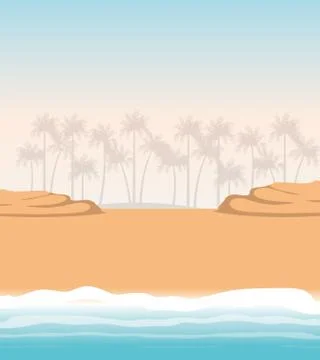 Pattern of sand and sea isolated icon Stock Illustration