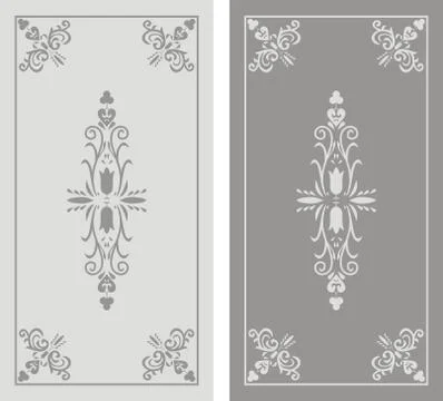 Pattern of sandblasted window Stock Illustration