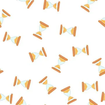 Pattern sandglass sandglass cartoon vector Stockillustratie