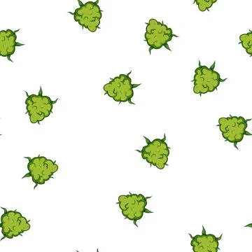 Pattern sativa weed bud cartoon vector Stock Illustration