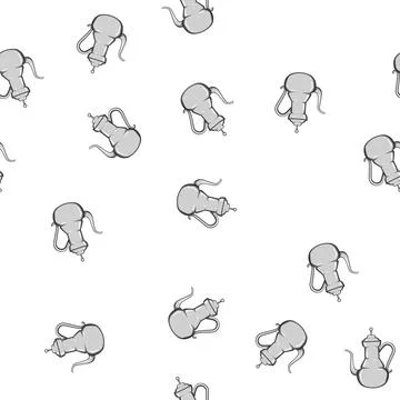 Pattern saudi arabic tea pot cartoon vector Stockillustratie