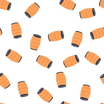 Pattern save rain barrel cartoon vector Illustrazione stock