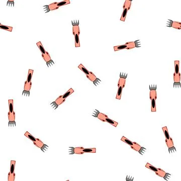 Pattern saw tree trimmer cartoon vector Stock Illustration