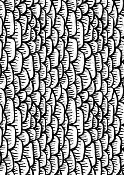 Pattern with scale Illustrazione stock