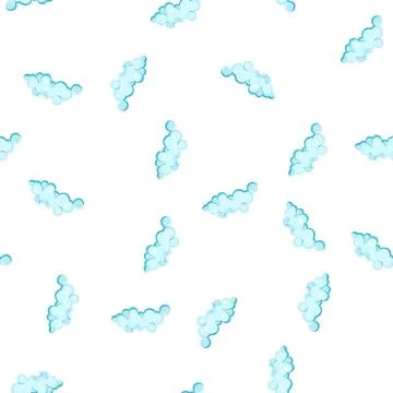 Pattern scalp shampoo foam cartoon vector Stock Illustration