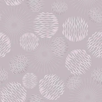 Pattern of Scandinavian-style floral elements on a pastel background 库存插图