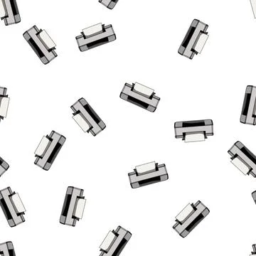 Pattern scanner photo printer cartoon vector Illustrazione stock
