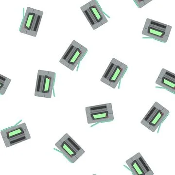 Pattern scanner printer paper cartoon vector Stockillustratie