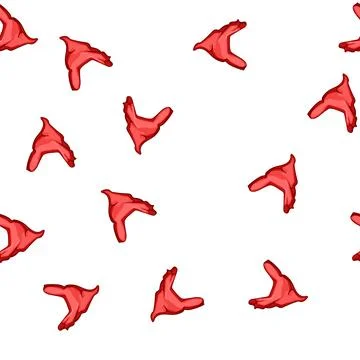 Pattern scarf handkerchief wild west cartoon vector Stock Illustration