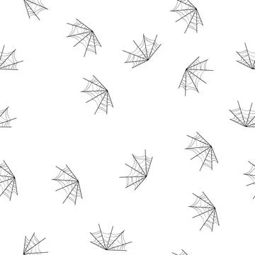 Pattern scary cobweb cartoon vector イラスト素材