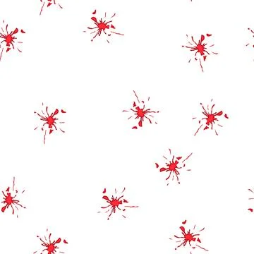 Pattern scene blood stain cartoon vector Stock Illustration