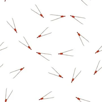 Pattern school compass divider cartoon vector sign color Stock Illustration