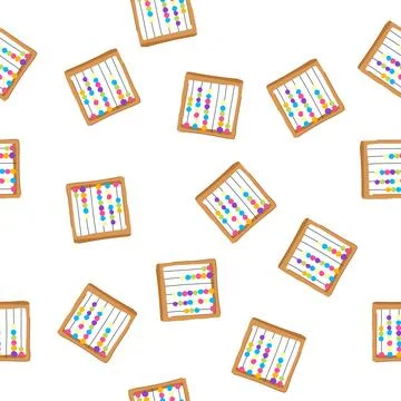 Pattern school educational toy cartoon vector 스톡 일러스트