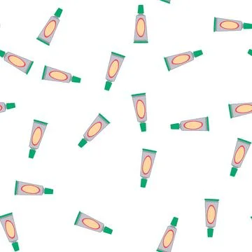 Pattern school glue bottle cartoon vector Stock Illustration