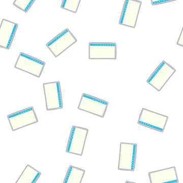 Pattern school interactive smartboard cartoon vector Stock Illustration