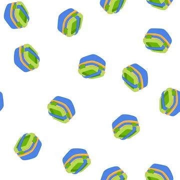 Pattern school lunch box cartoon vector Stock Illustration
