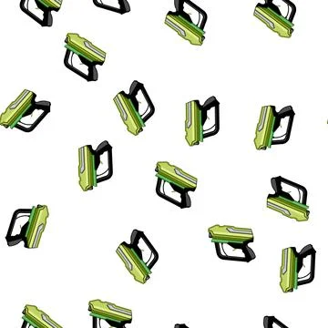Pattern Sci fi light gun for kids playing Stock Illustration