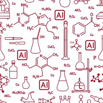 Pattern Science Network AI Smart Research Stock Illustration