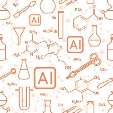 Pattern Science Network AI Smart Research 스톡 일러스트