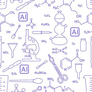 Pattern Science Network AI Smart Research Stockillustratie