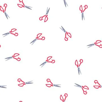 Pattern scissor scissor cartoon vector イラスト素材
