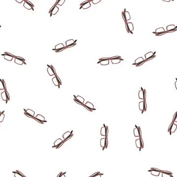 Pattern screen computer glasses cartoon vector 스톡 일러스트