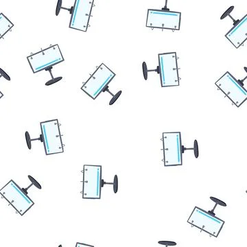 Pattern screen electronic whiteboard cartoon vector Stock Illustration
