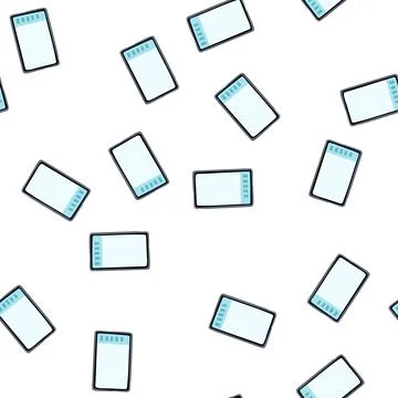 Pattern screen interactive smartboard cartoon vector Stock Illustration