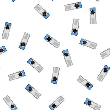 Pattern screen projector video cartoon vector Stock Illustration
