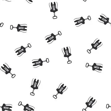 Pattern screw corkscrew wine cartoon vector Stock Illustration