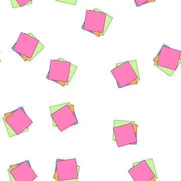 Pattern scribble memo paper cartoon vector イラスト素材