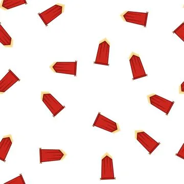 Pattern scroll royal flag cartoon vector Stockillustratie