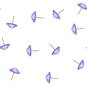 Pattern sea beach umbrella cartoon vector 库存插图