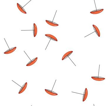 Pattern sea beach umbrella cartoon vector Stock Illustration