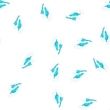 Pattern sea ocean waves cartoon vector イラスト素材