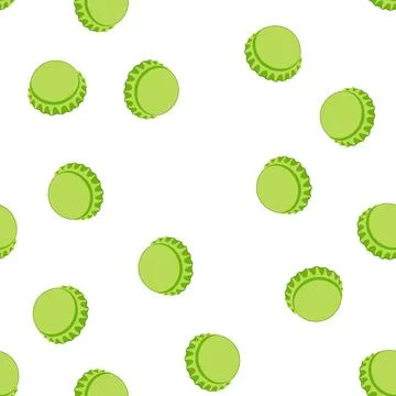 Pattern seal metall bottle cap cartoon vector Stockillustratie