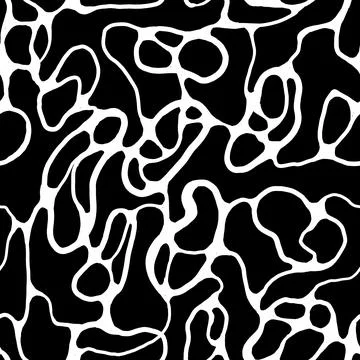 Pattern seamless abstract illustration black and white colors Stock Illustration