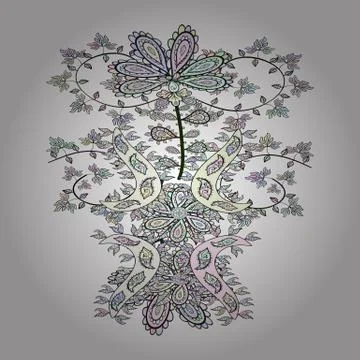 Pattern. Seamless Abstract Retro Background Design. Vector. Tender fabric patter Illustrazione stock