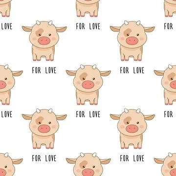 Pattern seamless  animals vegan day , veganism for love, for food Illustrazione stock