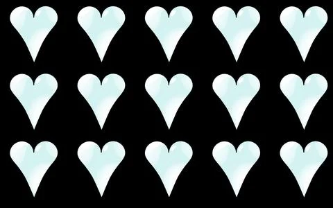 Pattern seamless from cold, light blue, shiny hearts to the day of St. Valent 스톡 일러스트