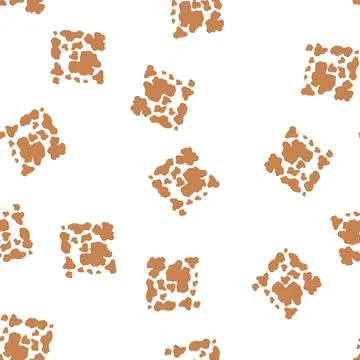 Pattern seamless cow skin cartoon vector Stock Illustration