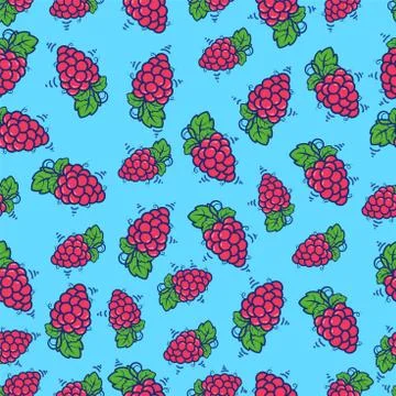 Pattern seamless fruit grapes, for background, web, banner, for print and can Stock Illustration