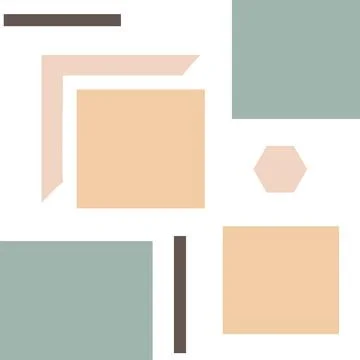 Pattern ,seamless the geometric shape ,pastel colors Stock Illustration