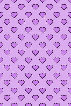 Pattern seamless heart abstract background. Repeated hearts. Cute seamless pa Stock Illustration
